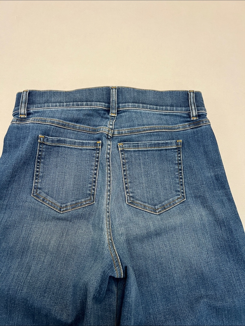 SPANX Wide-Leg High-Rise Jeans Medium Wash Stretch Shaping denim pants medium - Picture 13 of 13